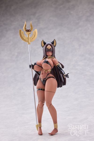 画像2: BISHOUCRAFT 異世界絵巻 エジプトの女神 1/12スケール可動フィギュア (2)