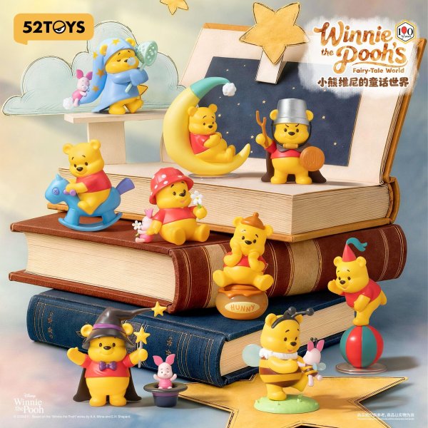 画像1: 52TOYS BLINDBOX プーさんのフェアリーテイルワールド (8個入1BOX) (1)
