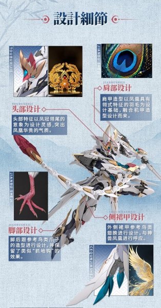 画像18: GS-TOYS×馭意堂 Emp-02 皓灵白帝・鳳凰神装 プラスチックモデルキット (18)